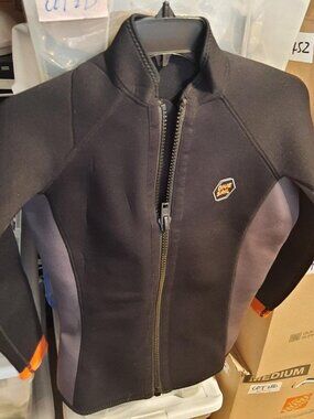 NEW ! Dive Sail 3mm Women Wetsuits Water Sports Jacket Front Zipper Black Size M